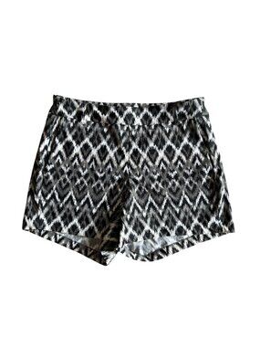 SPANX Sunshine Shorts Womens Pull On Black White Small Stretchy